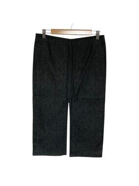 Gucci Tom Ford Era Slit Denim Tight Skirt Gray 42